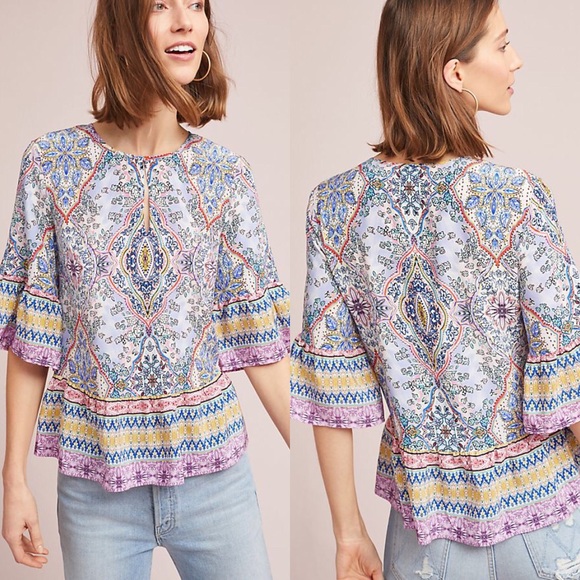 Anthropologie Tops - Anthropologie Kachel Silk Lynn Top